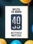 Opakowanie Karnet Urodziny 40