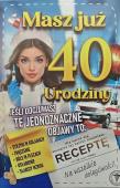 Opakowanie Karnet urodziny 40