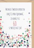 Opakowanie Karnet Urodziny 60