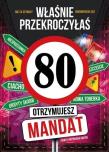 Opakowanie Karnet Urodziny 80