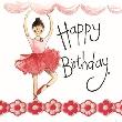 Opakowanie Karnet Urodziny Baletnica