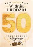 Opakowanie Karnet Urodzny 50 Cekiny