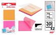 Opakowanie Karteczki samoprzylepne przezrocz 75x75mm 2x30szt
