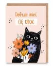 Opakowanie Kartka Kot Dobrze mieć Cię obok K239