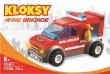 Opakowanie Klocki Kloksy Miasto Straż pożarna jeździk 74el.