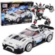 Opakowanie Klocki konstrukcyjne samochód wyścigowy robot 2w1