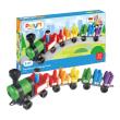Opakowanie Klocki konstrukcyjne, tęczowy pociąg do liczenia, 63 el., 2+, PolyM