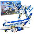 Opakowanie Klocki kostrukcyjne samolot pasażerski robot 2w1
