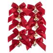 Opakowanie Kokardki z dzwoneczkami czerwone 10szt
