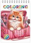 Opakowanie Kolorowanka 148x210 z naklejkami 12 stron Kotki