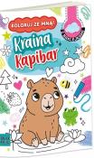 Okładka książki Kolorowanka A4 KOLORUJ ZE MNĄ - KRAINA KAPIBAR