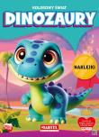 Kolorowanka Kolorowy świat Dinozaury z naklejkami. Autor: Katarzyna Salamon. Dadada.pl Okładka książki Kolorowanka Kolorowy świat Dinozaury z naklejkami