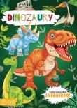 Okładka książki Kolorowanka z naklejkami. Dinozaury