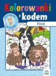 Okładka książki Kolorowanki z kodem. Pieski