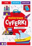 Kolorowe cyferki z naklejkami. Zeszyt 2. Autor: Opracowanie zbiorowe. Dadada.pl Okładka książki Kolorowe cyferki z naklejkami. Zeszyt 2