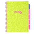 Opakowanie Kołozeszyt Strigo A4 Project Book Neon zielony kratka