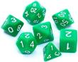Opakowanie Komplet kości REBEL RPG - Matowe - Zielone