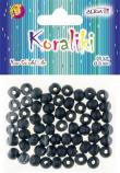 Opakowanie Koraliki drewniane czarne 8mm 60szt