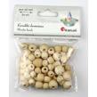 Opakowanie Koraliki drewniane okrągłe 60szt