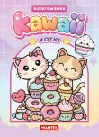 Okładka książki Kotki Kawaii. Kolorowanka z naklejkami