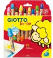 Opakowanie Kredki grube 12 kolorów Bebe GIOTTO