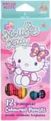 Opakowanie Kredki ołówkowe trójkątne Hello Kitty 12 kolorów
