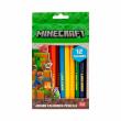 Opakowanie Kredki ołówkowe trójkątne Jumbo Minecraft 12 kolorów