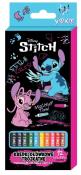 Opakowanie Kredki ołówkowe trójkątne Stitch Black 12 kolorów