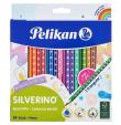 Opakowanie Kredki Silverino trójkątne 24 kolory