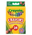 Okładka książki Kredki świecowe bezpieczne 24 kolory CRAYOLA