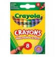 Okładka książki Kredki świecowe bezpieczne 8 kolorów CRAYOLA