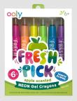 Opakowanie Kredki Żelowe Neonowe Pachnące 6szt