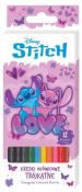 Opakowanie Kreki ołówkowe trójkątne Stitch Pink 12 kolorów