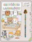 Okładka książki Krzyżówki, łamigłówki. Kawaii i naklejki