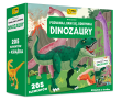 Okładka książki Książka i puzzle Poznawaj, baw się, odkrywaj Dinozaury 205 elementów