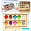 Opakowanie Labirynt magnetyczny drewniany sorter kolorów