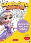 Łamigłówki księżniczki + naklejkami. Autor: Katarzyna Salamon. Dadada.pl Okładka książki Łamigłówki księżniczki + naklejkami