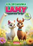 Okładka książki Lamy z naklejkami. Kolorowanka