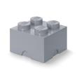 Opakowanie Lego pojemnik klocek czwórka szary jasny