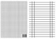Opakowanie Liniuszek A4 kratka/linia (10szt)