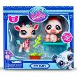 Opakowanie Littlest Pet Shop Żyrafa i Leniwiec + akcesoria