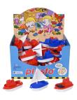 Opakowanie Łódka 11cm w displayu, 2 kolory niebieski/czerwony PLASTO
