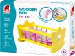 Opakowanie Łóżeczko drewniane małe z akcesoriami do spania RW1205