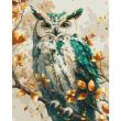 Opakowanie Malowanie po numerach BRUSHME 40x50 cm Gold Szmaragdowa Sowa