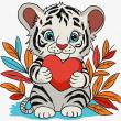 Opakowanie Malowanie po numerach -Cudowne tygrysiątko Kids