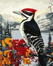 Opakowanie Malowanie po numerach - Dzięcioł na gałęzi 40x50cm