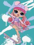 Opakowanie Malowanie po numerach - Tweens LOL Skate Dance Ali Dance
