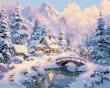 Opakowanie Malowanie po numerach - Zimowy spokój 40x50cm