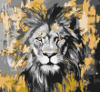 Opakowanie Malowanie po numerach - Złoty lew metal 40x40cm