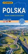 Mapa samochodowa. Polska 1:650 000 lam w.2022. Autor:   Praca zbiorowa. Dadada.pl Okładka książki Mapa samochodowa. Polska 1:650 000 lam w.2022